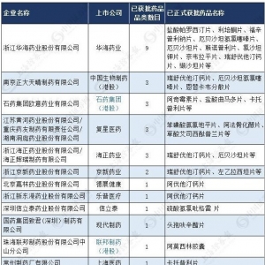 这些仿制药跨过门槛 十几家上市公司受益（概念股）