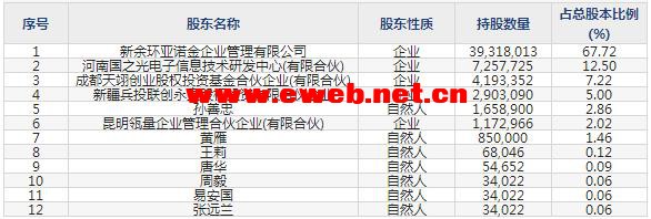 国光电气(688776)主要股东