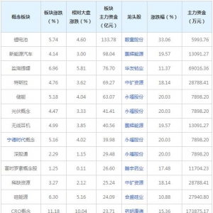 三大概念受319亿主力资金追捧（2022年2月17日）