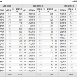 2022年4月7日IC中证500股指期货9月份合约（IC2209）持仓
