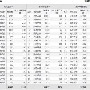 2022年11月10日IC中证500股指期货03月份合约（IC2303）持仓