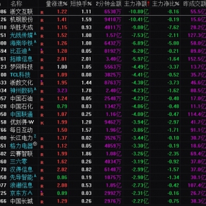 2025年2月19日沪深股市主力资金净流出前25名