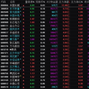 2025年4月8日沪深股市主力资金净流入前25名