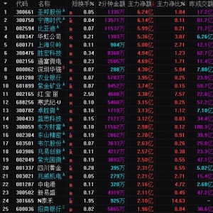 2025年4月11日沪深股市主力资金净流入前25名