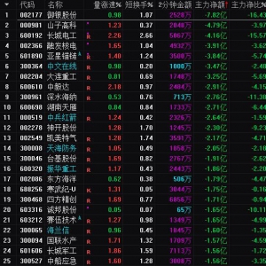 2025年7月3日沪深股市主力资金净流出前25名
