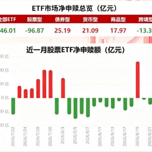 8月21日ETF净赎回46.01亿元 资金减仓创业板ETF易方达